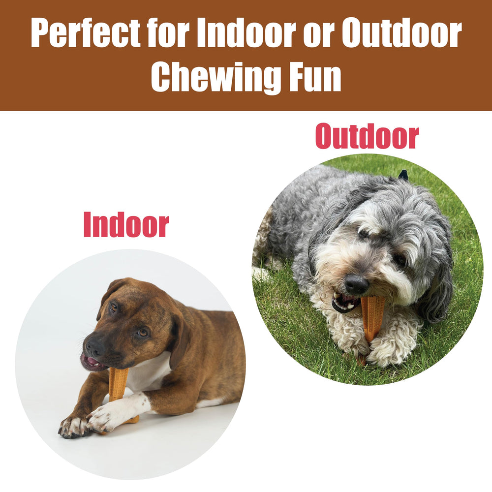 SPOT Bam-Bones Plus non-splintering chew reduces risk during play.