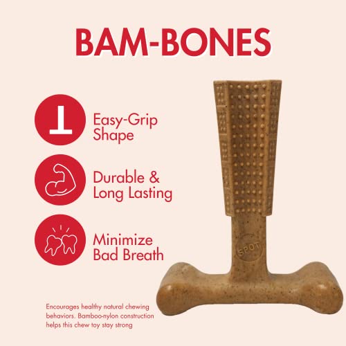 SPOT Bambone Plus anti-anxiety bone showing textured surface for calm chewing