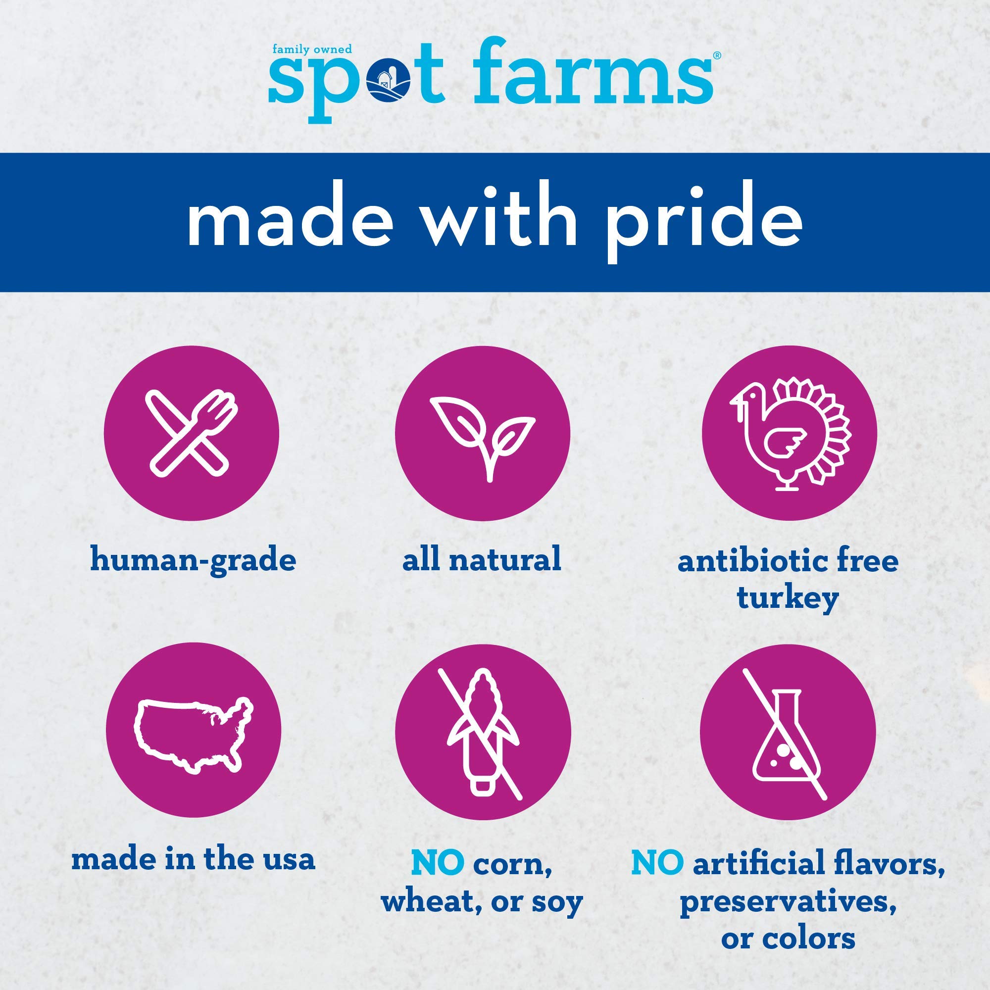 Spot Farms cranberries and rolled oats, natural fiber and antioxidants.