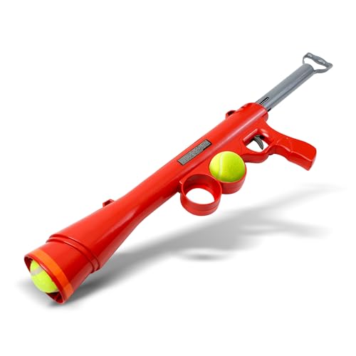 SPOT Launch & Fetch shows two tennis balls included for quick reloads.