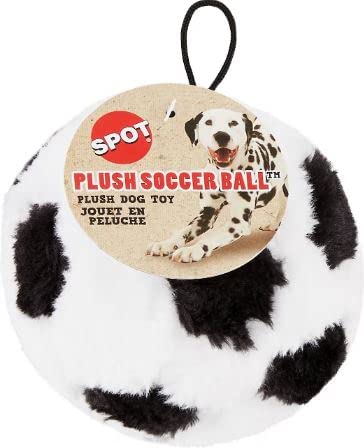 SPOT Peluche Fútbol para Perro 4.5 pulgadas, vista lateral, entretenimiento diario.