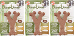 SPOT PET Toy DG Bon BACN5.25 closeup shows bamboo-fiber texture for durable chewing.