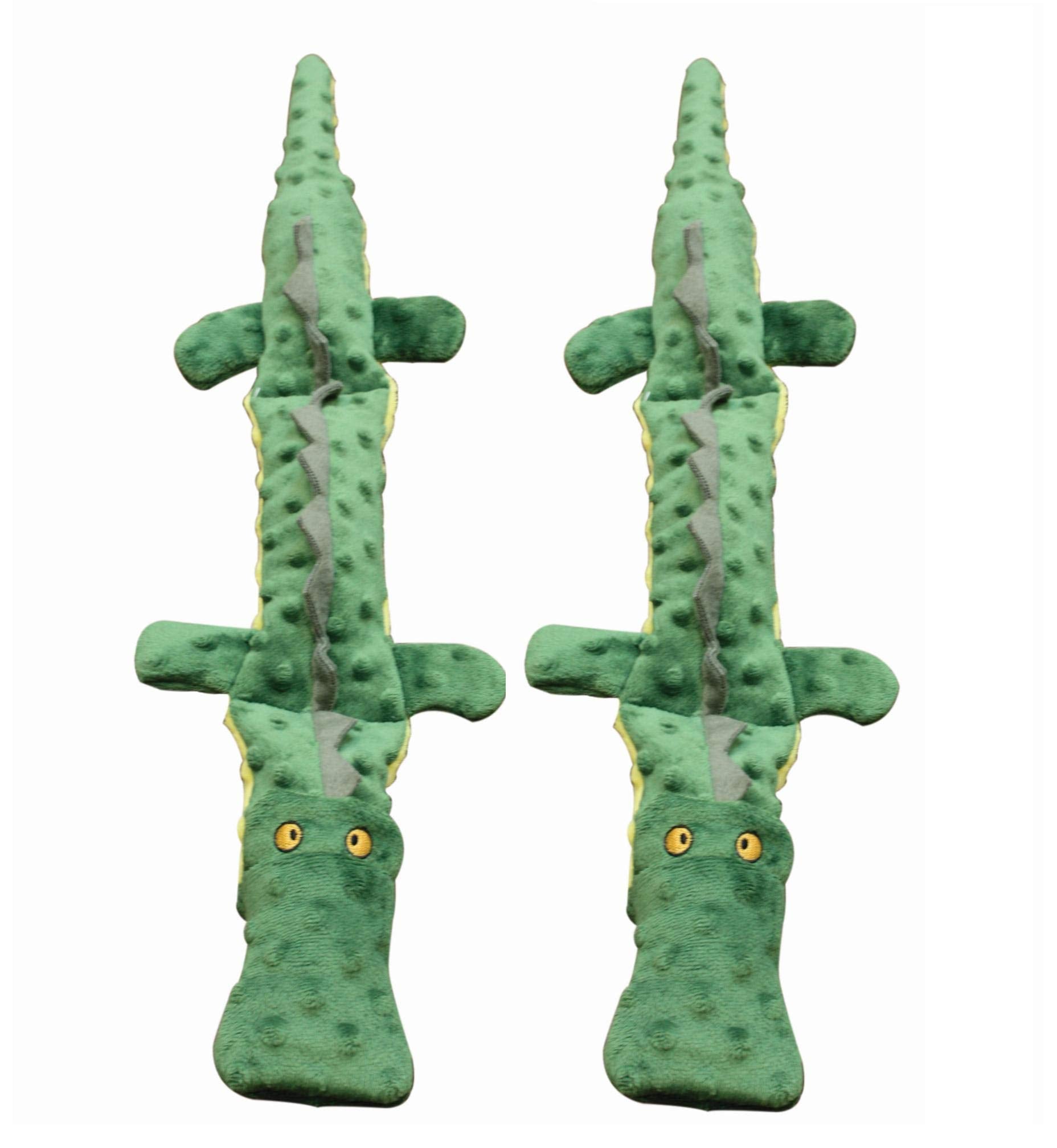 SPOT Skinneeez Extreme crocodile dog toy, 25-inch, triple squeaker for durable, mess-free play