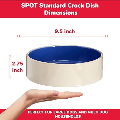 SPOT Standard Crock Dish smooth glaze for easy cleaning and odor control