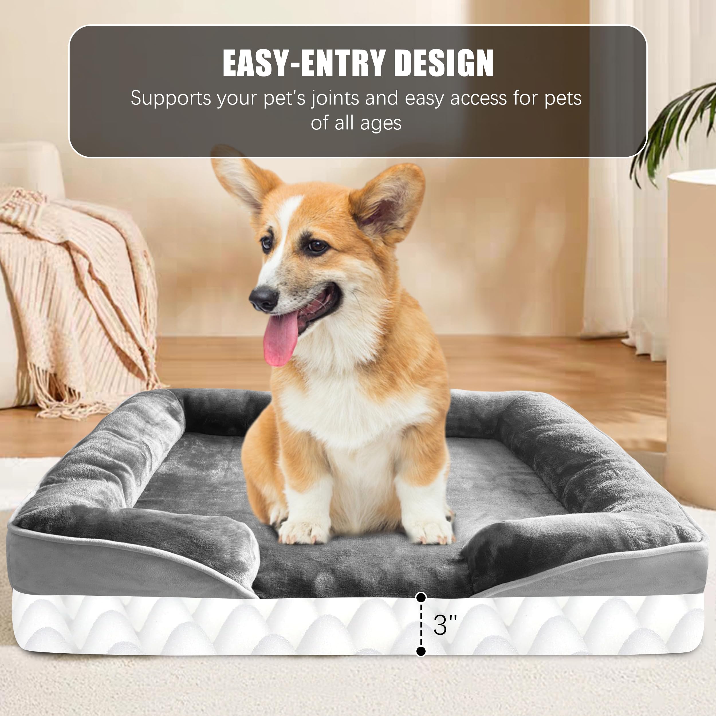 Spotted Play removable washable cover simplifies cleaning and freshening the bed.