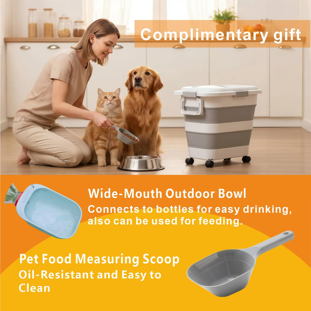 Sprbriolsm odour-resistant pet-food container helps keep a tidy kitchen.