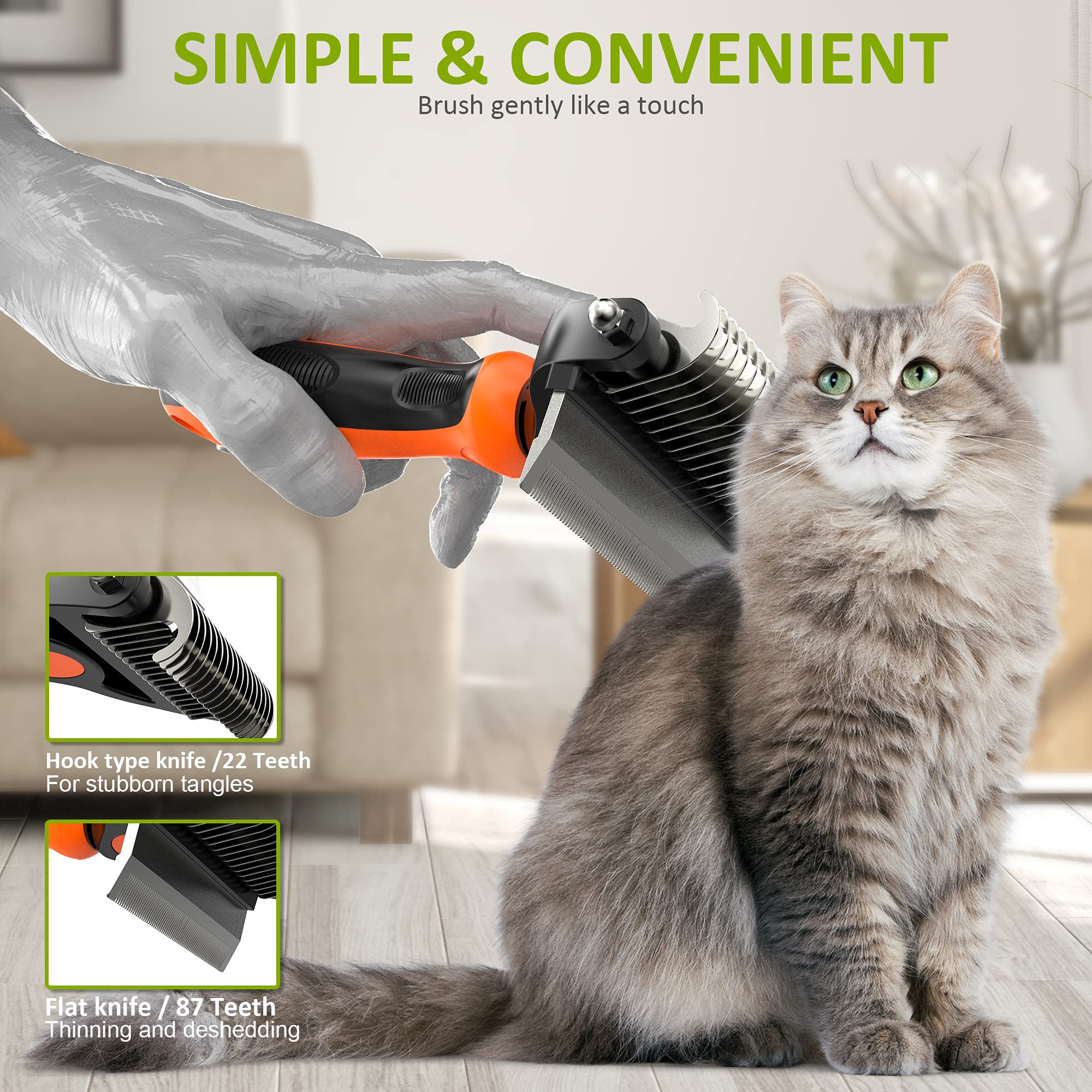 Spring Blossoms stainless-steel teeth stay durable and easy to clean.