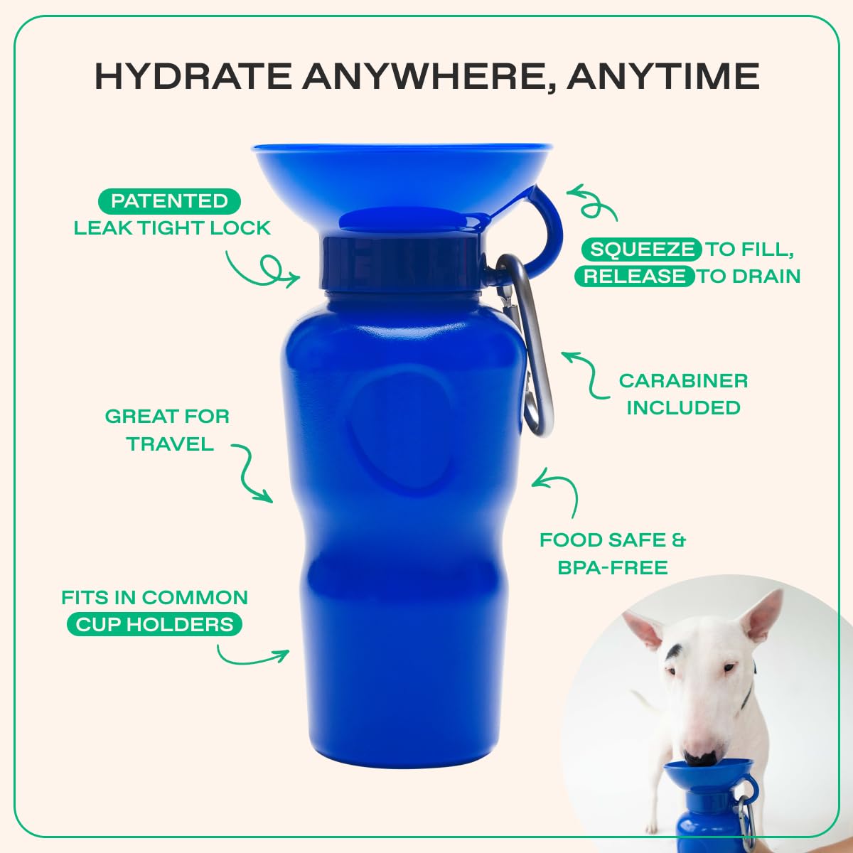 Springer by Springland one-handed use demonstrates easy watering on walks.