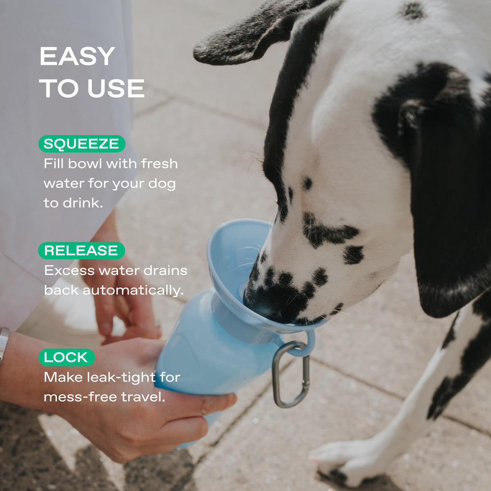 Springer 22oz bottle squeeze-action enables one-handed hydration control