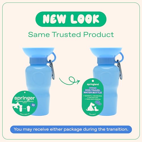 Springer 22oz bottle travel-ready with clip-on design