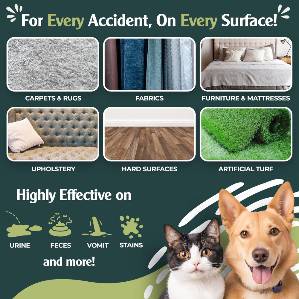Sprinkle & Sweep enzyme cleaner label shows safe, enzyme-powered formula