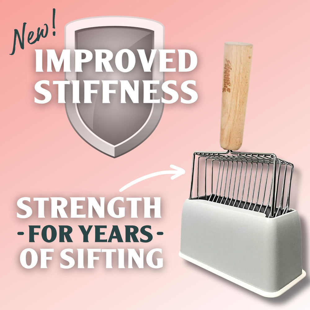 Sprinkle & Sweep hygienic docking port keeps scoop clean and within reach.