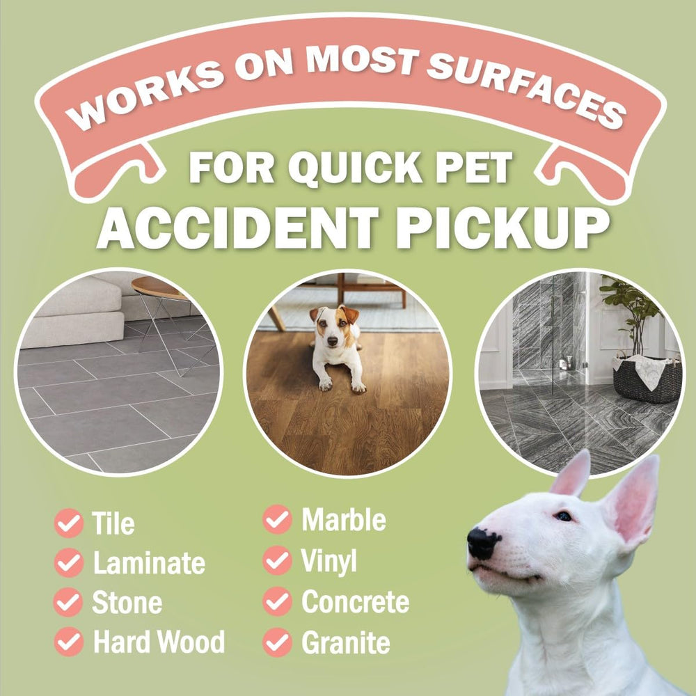 Sprinkle & Sweep multipurpose cleanup on hard surfaces like floors.