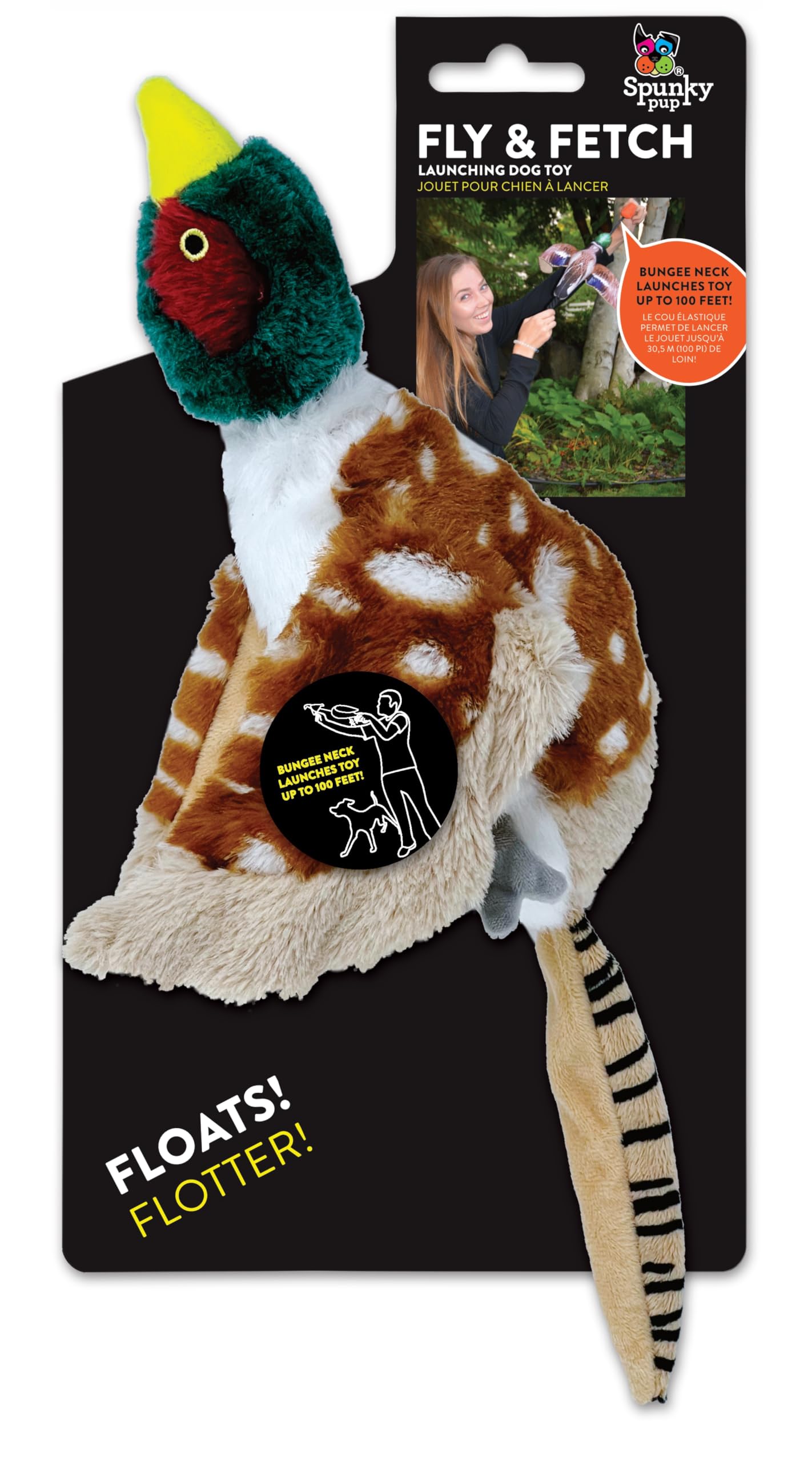 Spunky Pup Fly & Fetch with durable ballistic fabric for tough, long-lasting play.