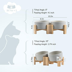 SPUNKYJUNKY 3-6 cup capacity bowl suitable for medium dogs and adult cats