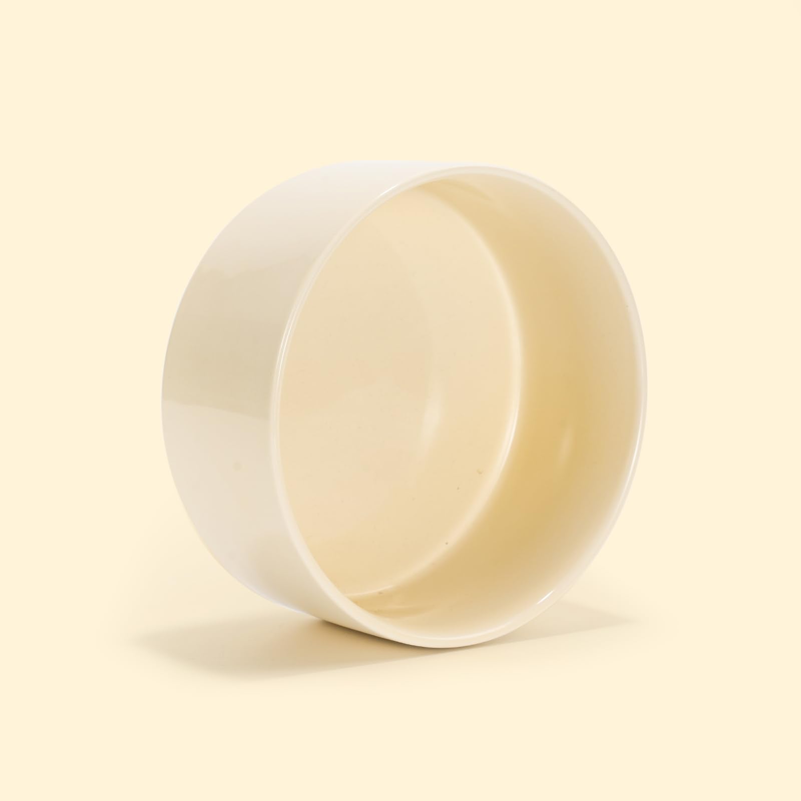 SPUNKYJUNKY 60oz ceramic dog-cat bowl beige neutral kitchen aesthetic in-photos.