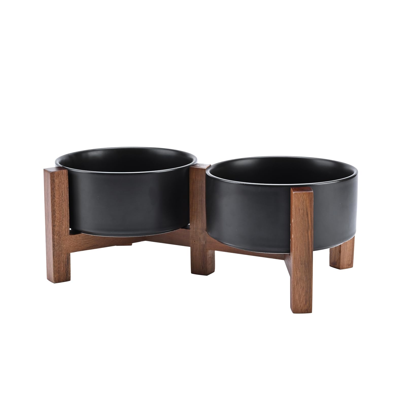 SPUNKYJUNKY ceramic dog bowl with smooth surface for easy cleaning and health.