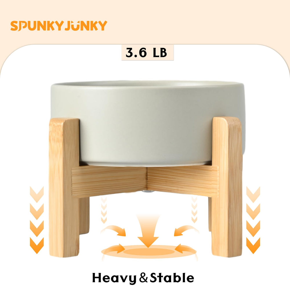 SPUNKYJUNKY non-toxic ceramic construction stays safe for pets