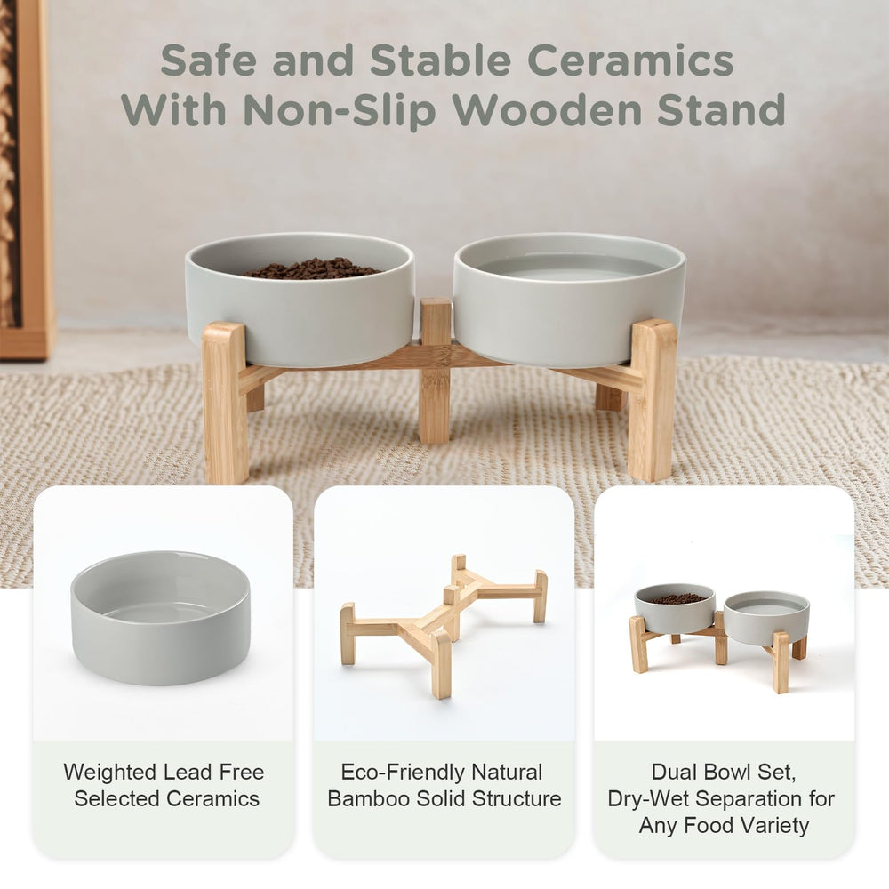 SPUNKYJUNKY bowls handle kibble to wet food transitions with ease