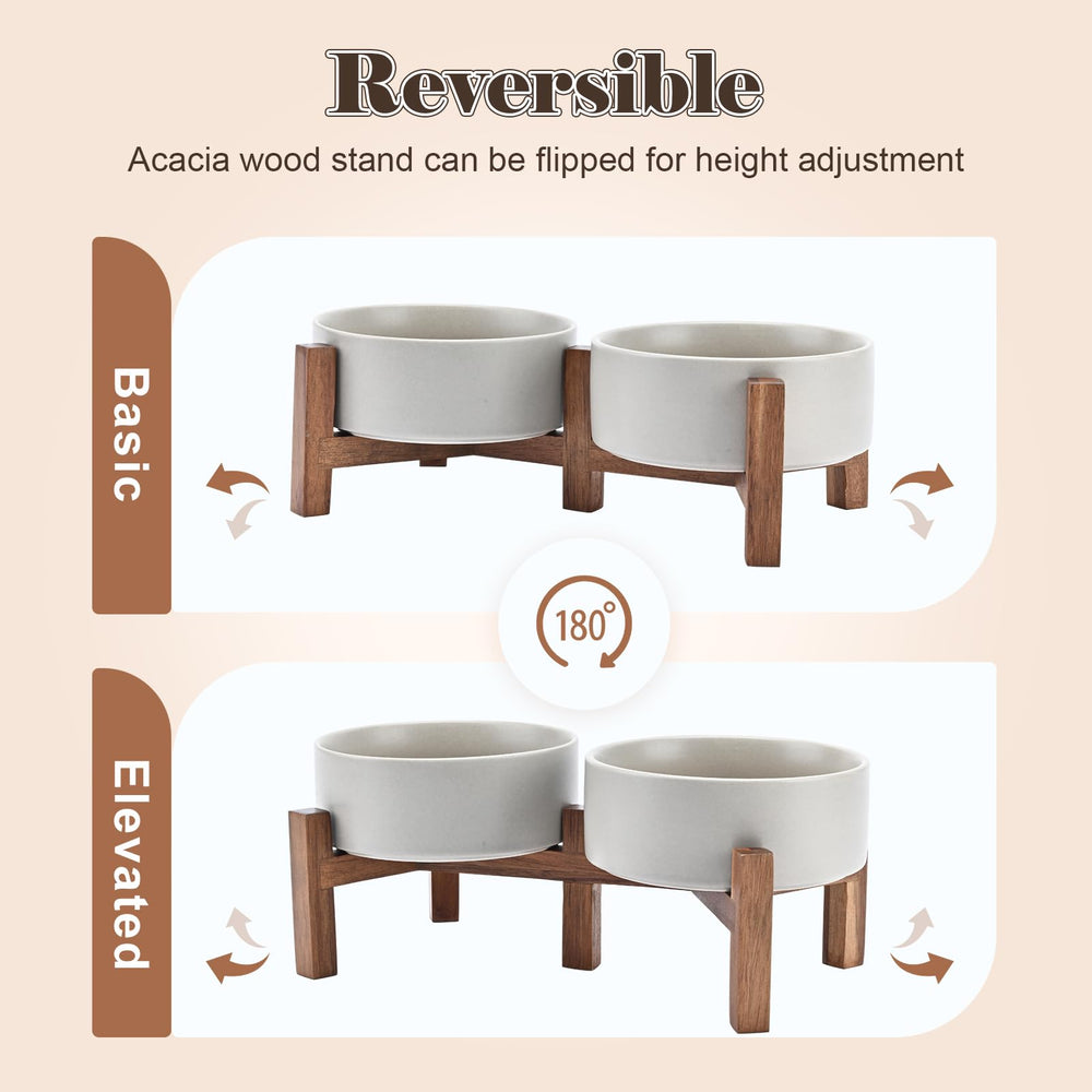 SPUNKYJUNKY raised bowl setup promotes comfortable feeding posture.