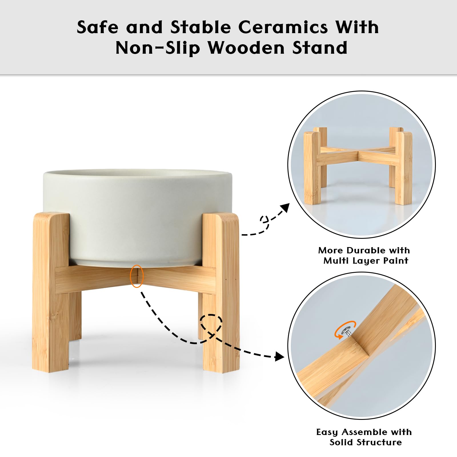 SPUNKYJUNKY raised bowls support comfortable posture and neck relief during feeding