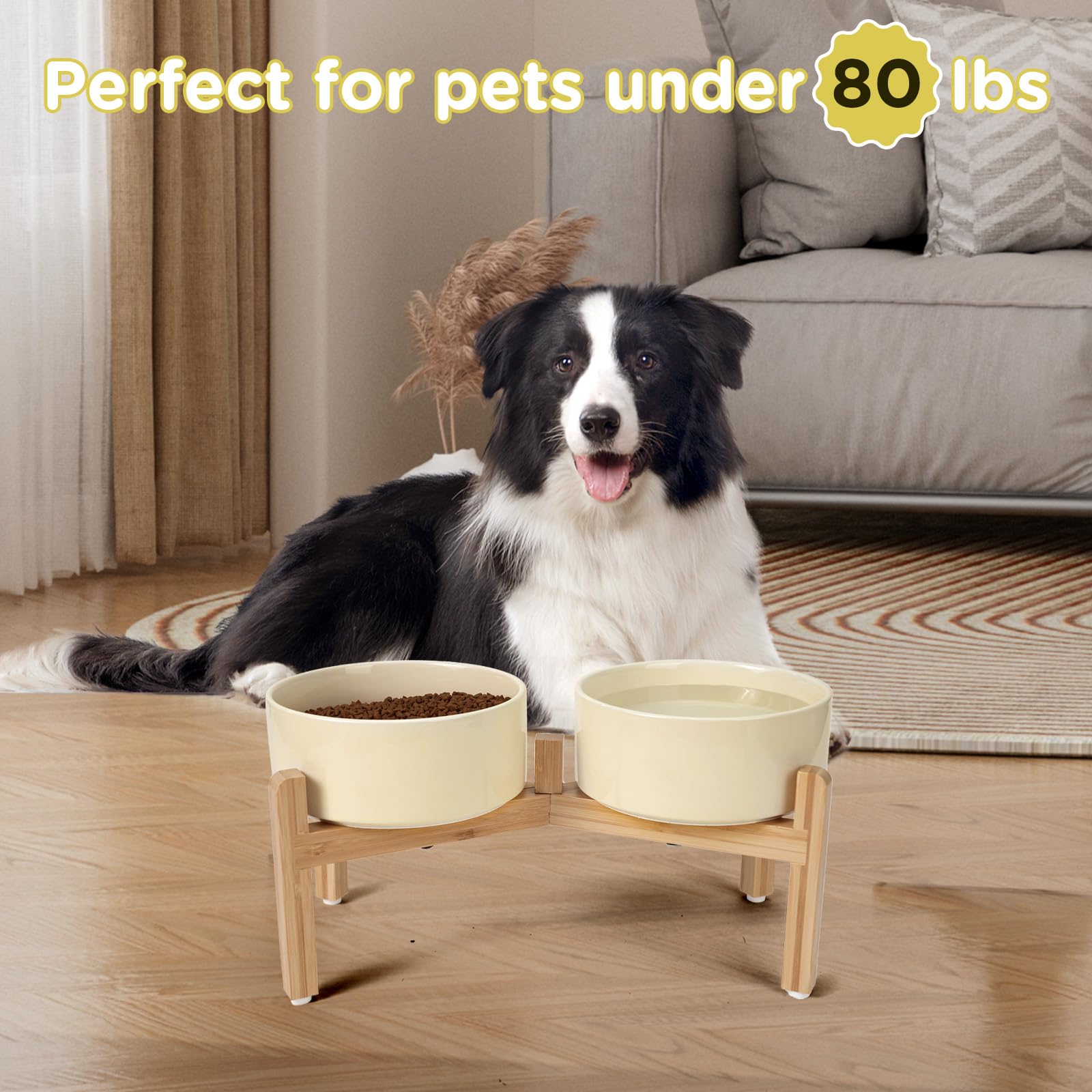 SPUNKYJUNKY wide diameter design reduces overflow and suits various diets