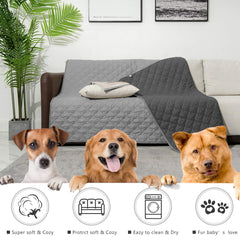 SPXTEX dog bed cover anti-slip underside keeps the blanket in place