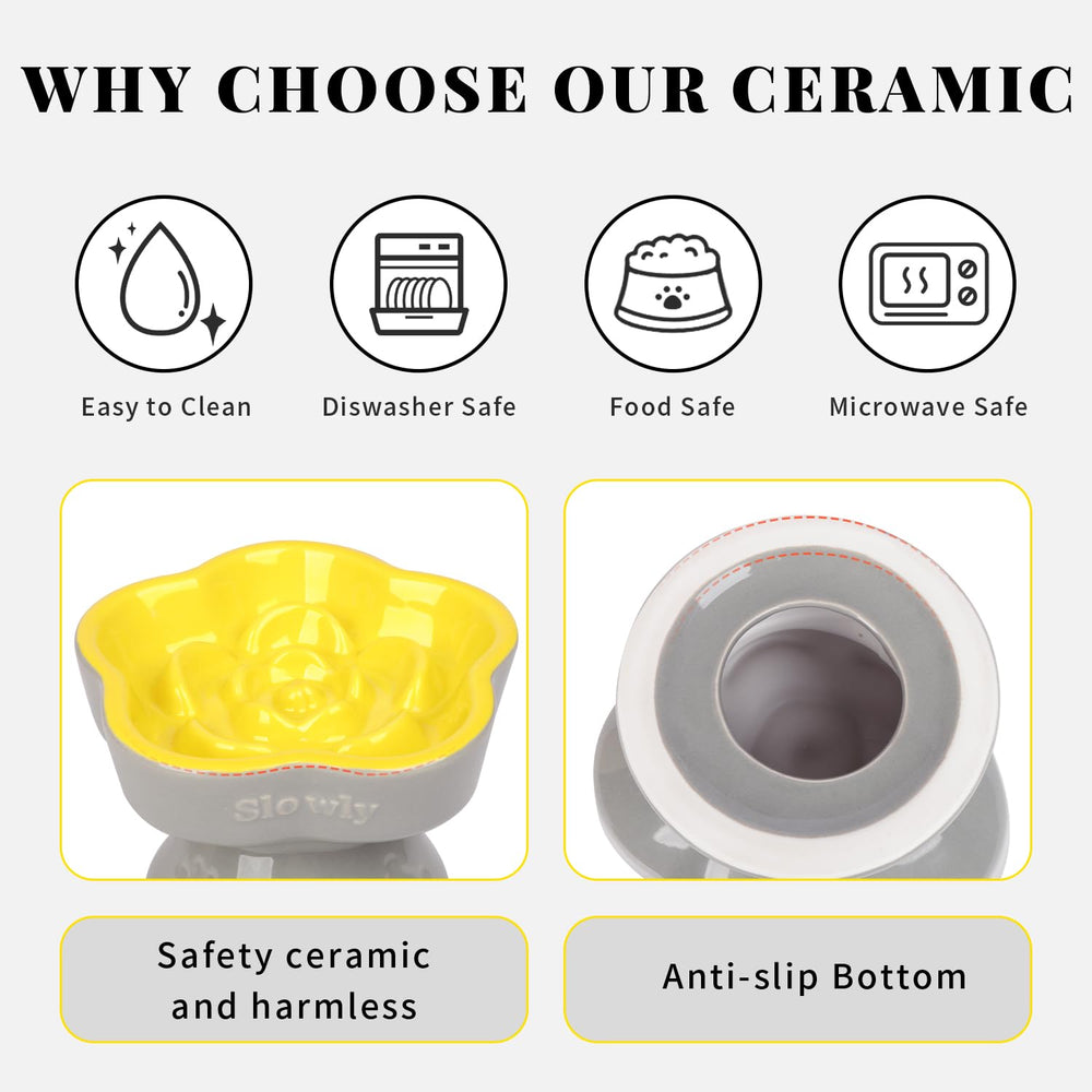 S&Q'S CERAMICS ceramic bowl is durable and odor-resistant for freshness