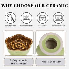 S&Q'S CERAMICS ceramic material durable bowl emphasizes long-lasting use