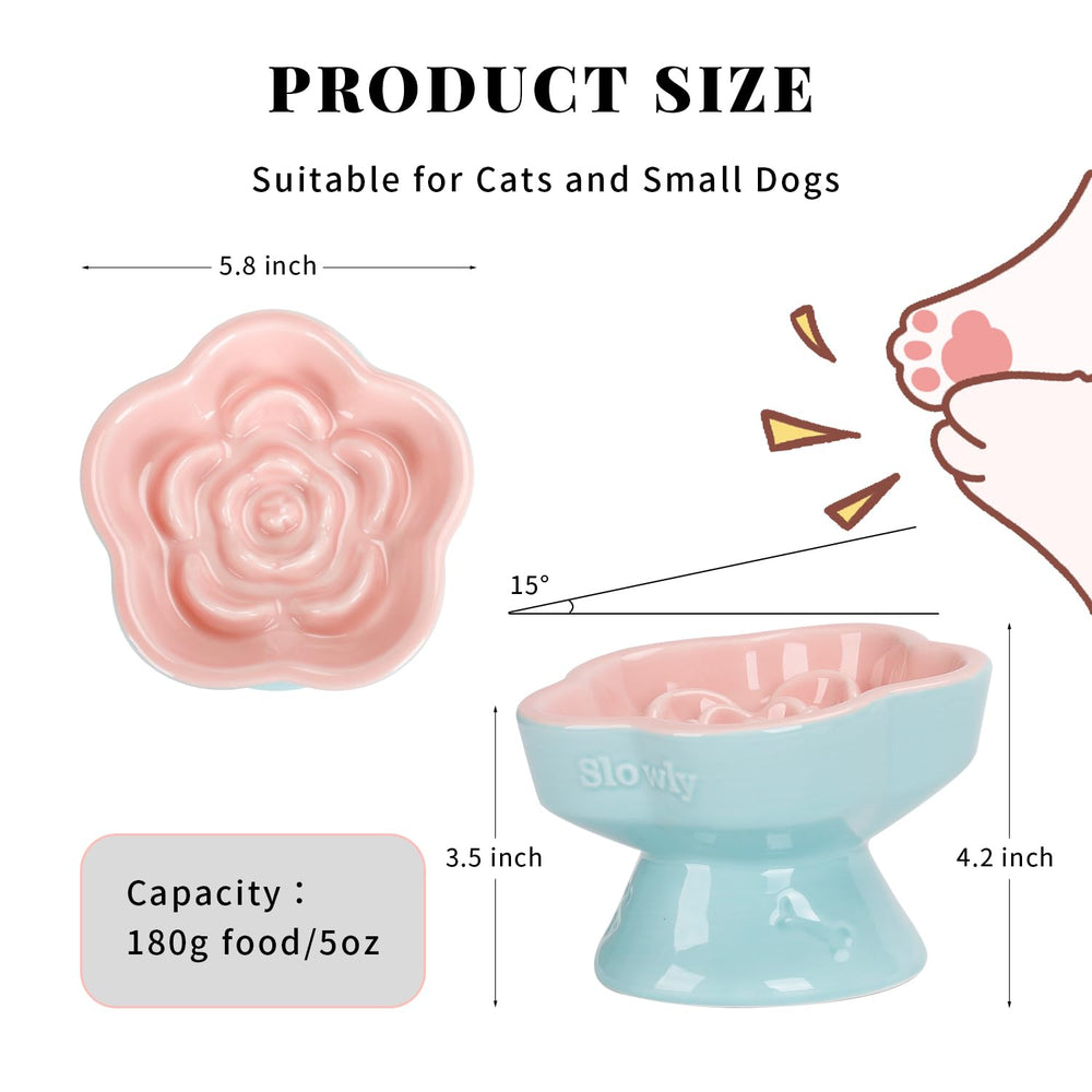S&Q'S CERAMICS flower design pink bowl with plum blossom petals adds decorative mealtime flair.