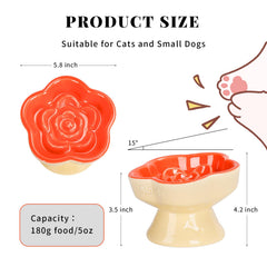 S&Q'S CERAMICS flower-petal design bowl in plum blossoms adds color to mealtime.