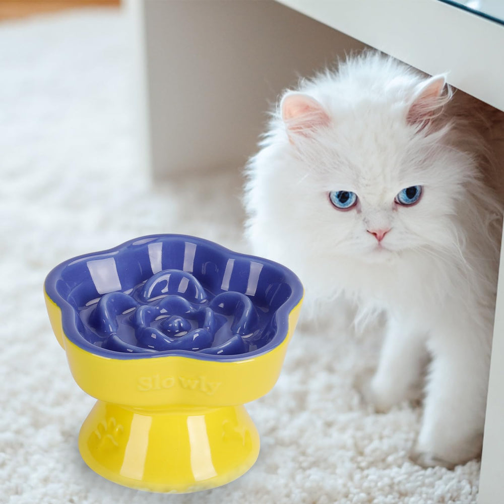 S&Q'S CERAMICS blue 2lb-stable bowl emphasizes counter-stable design for meals.
