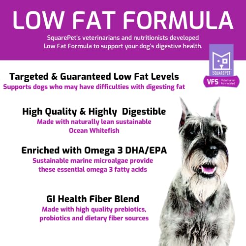 SquarePet VFS ocean whitefish meal image emphasizing digestible protein source.
