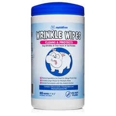 Squishface Wrinkle Wipes face wipe close-up for gentle cleaning of wrinkles.