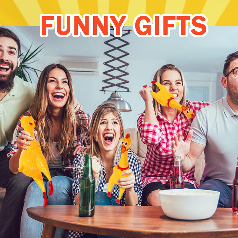 Sratte prank novelty chicken toy—fun gift idea for friends, family, or pets