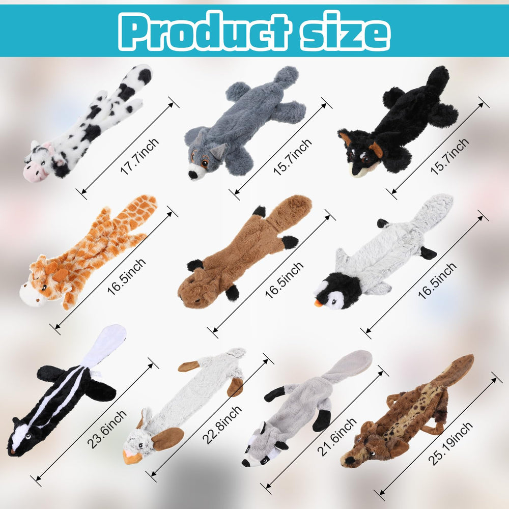 Sratte soft dog squeaky squirrel toy for chewy boredom relief