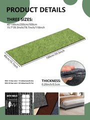 SREBAY cat scratch couch protector adhesive-back keeps mats firmly in place for easy setup.