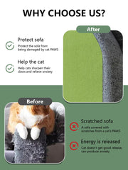 SREBAY cat scratch couch protector cuttable-material lets you shape the mat to fit furniture.