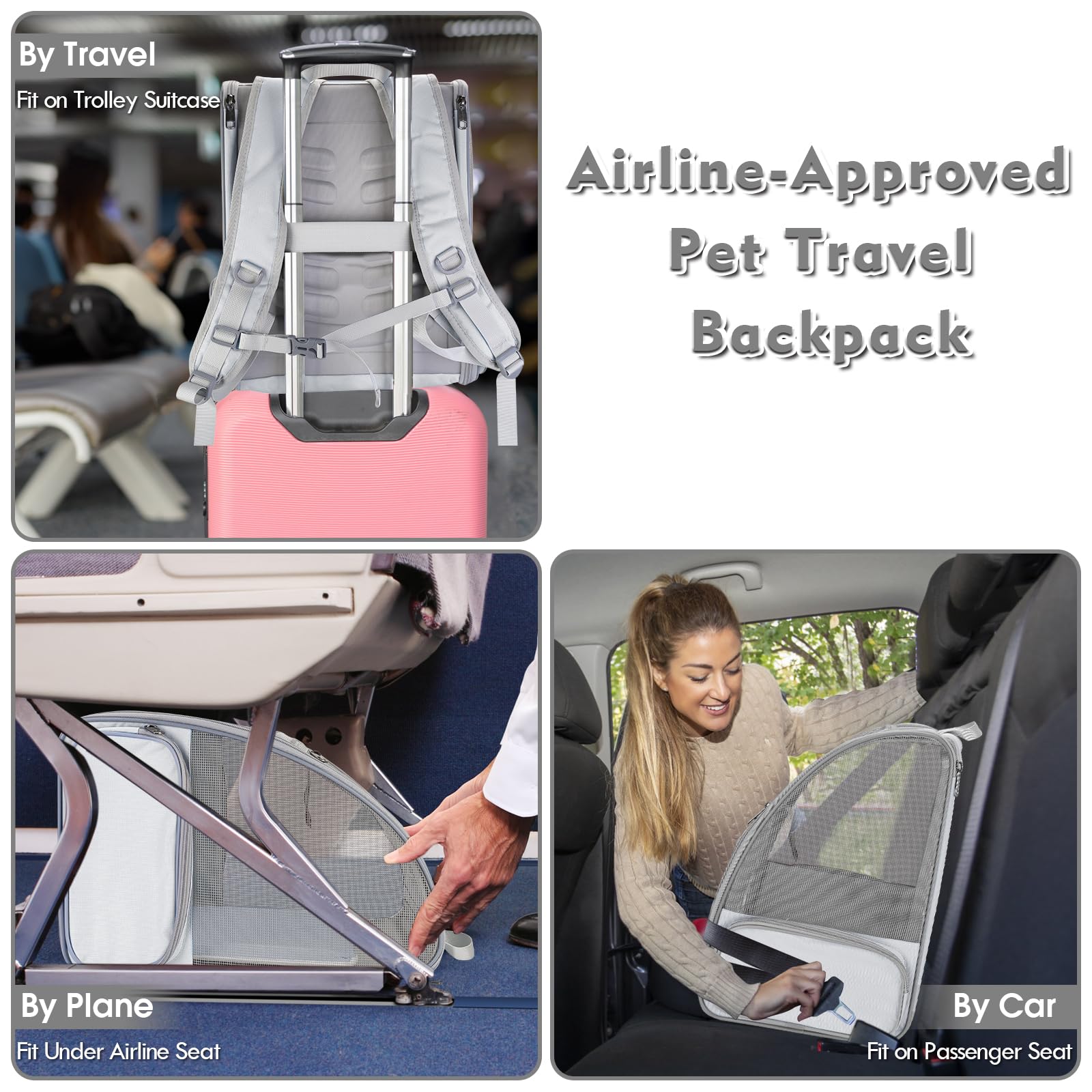 SSAWcasa cat backpack foldable design for easy storage after trips
