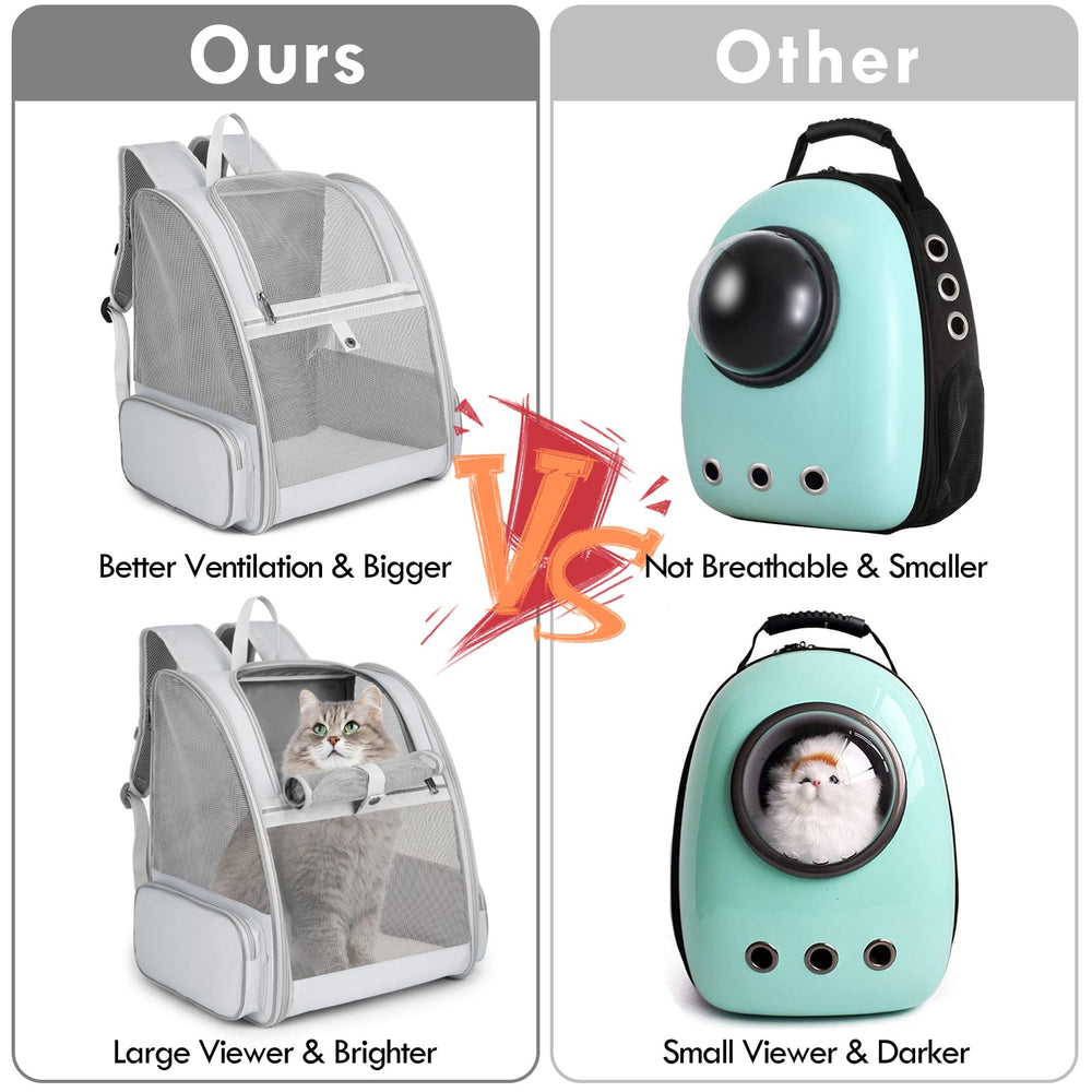 SSAWcasa cat backpack removable mat enhances hygiene and pet coziness during travel