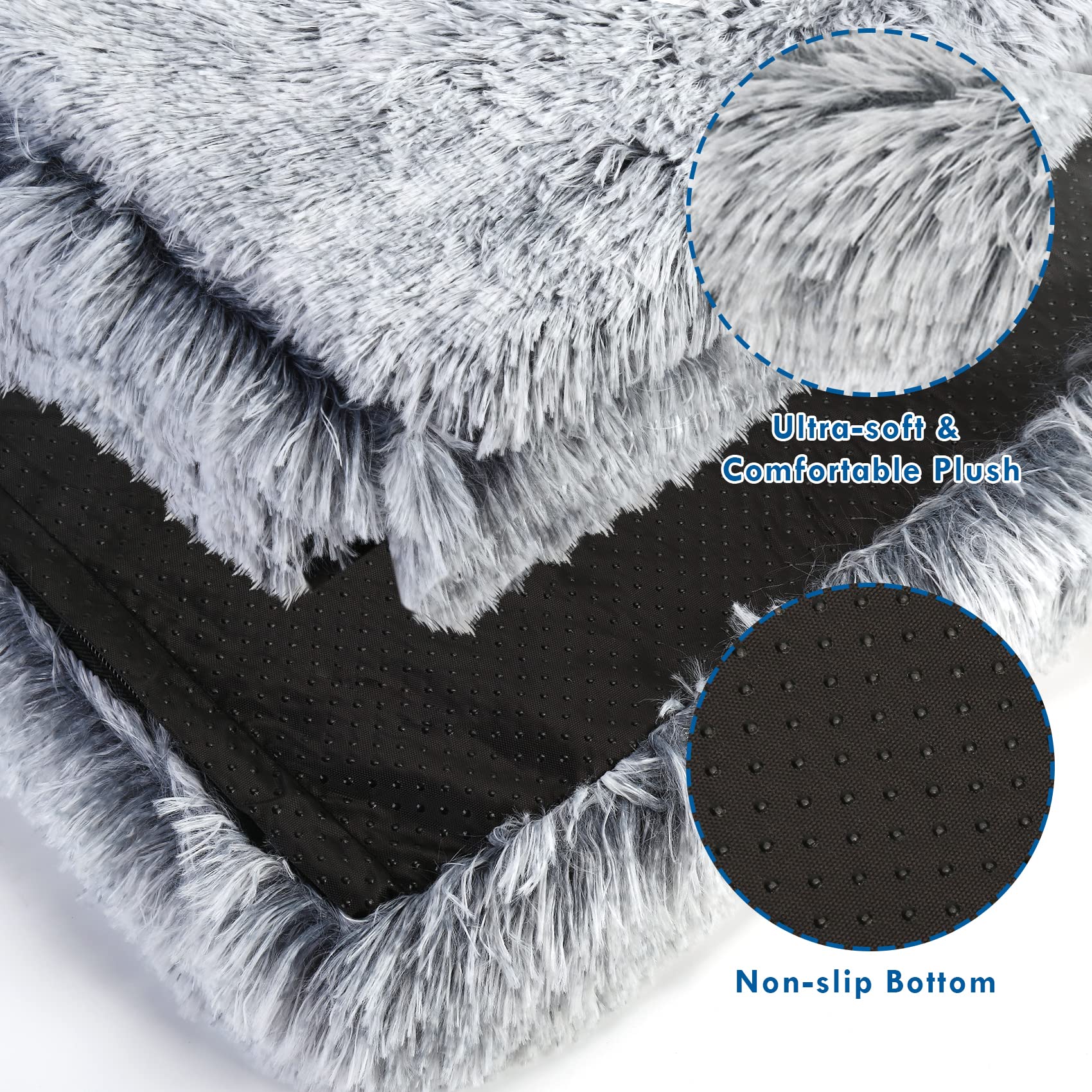 SSAWcasa orthopedic memory-foam bed cushions joints during relaxing lounging.