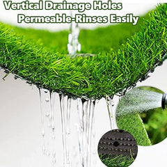 SSRIVER Dog Grass Pad drainage back view demonstrates fast drying and cleanliness.
