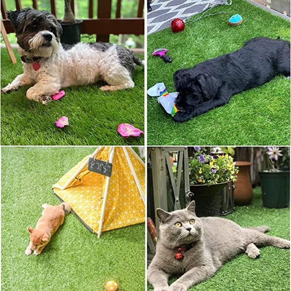 SSRIVER Dog Grass Pad realistic look emphasizes natural feel without mowing.