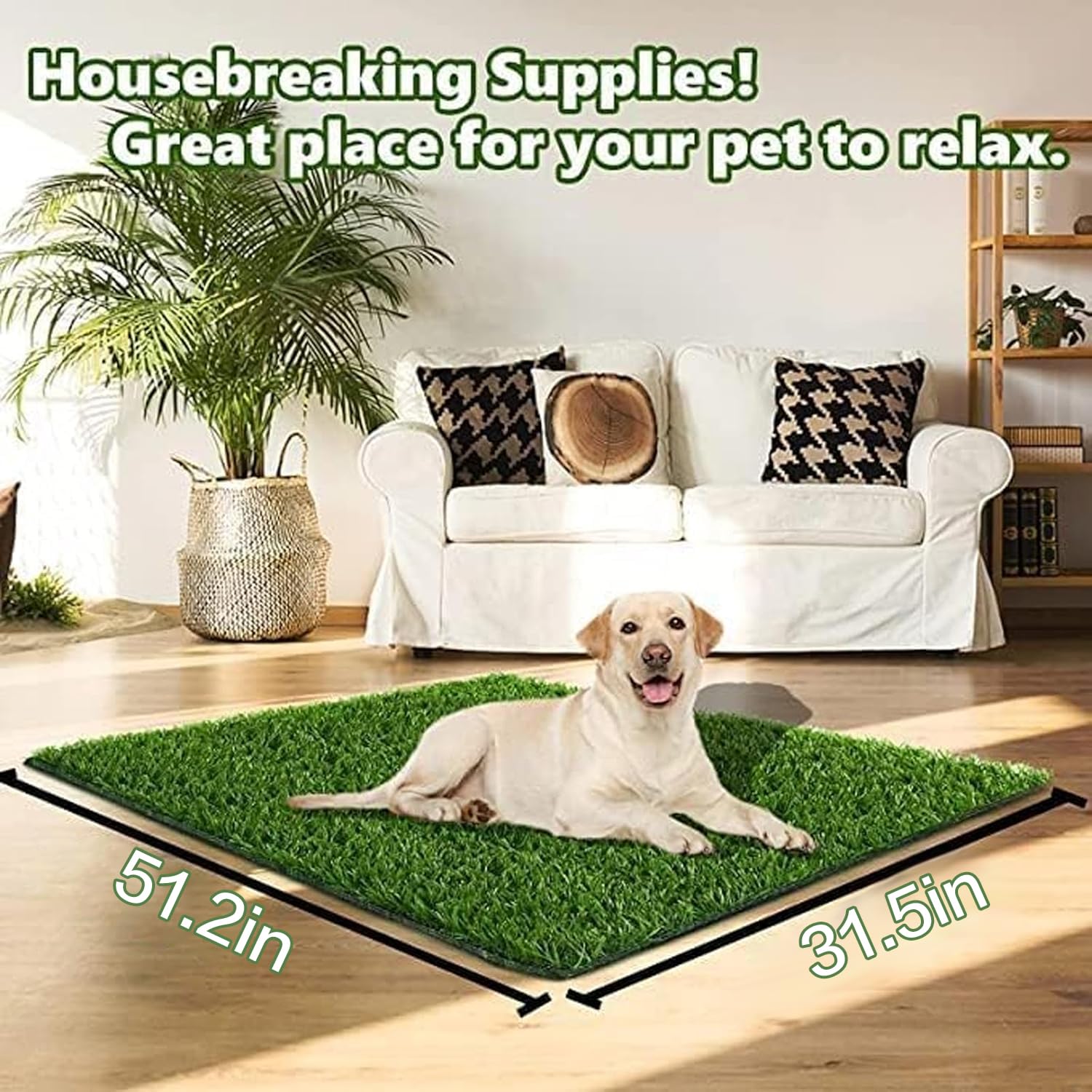 SSRIVER Dog Grass Pad texture closeup highlights soft, realistic grass for pets.