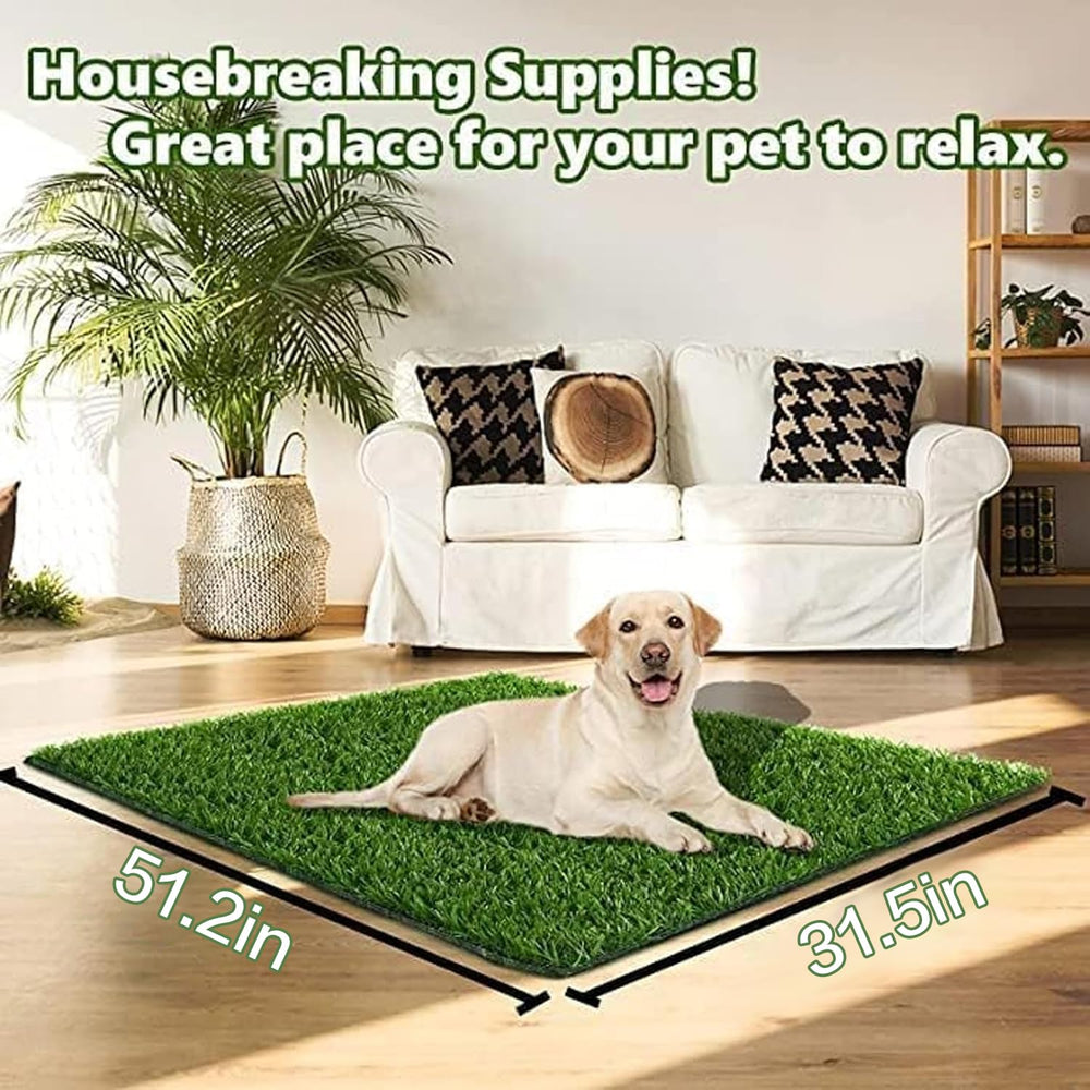 SSRIVER Dog Grass Pad texture closeup highlights soft, realistic grass for pets.
