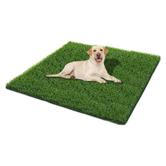 SSRIVER Dog Grass Pad wide front view for spacious potty training area.