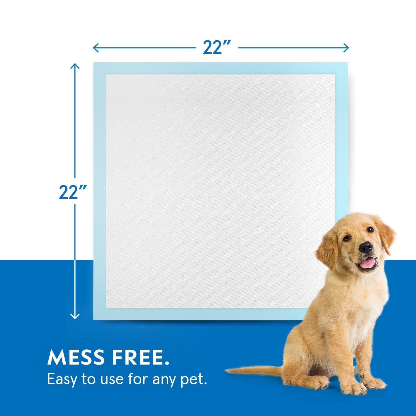Stack Man bulk pack of 100 puppy pads simplifies stocking up