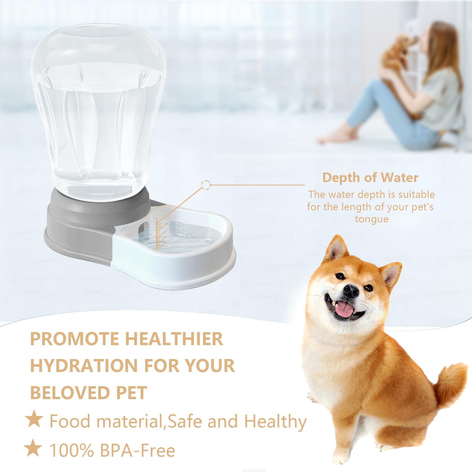 STALTWO water dispenser pet-friendly design supports easy refills and stress-free hydration.