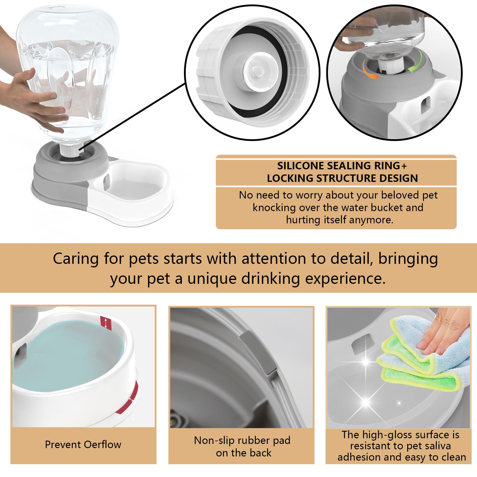 STALTWO water dispenser sealing cap maintains clean, leak-free operation.