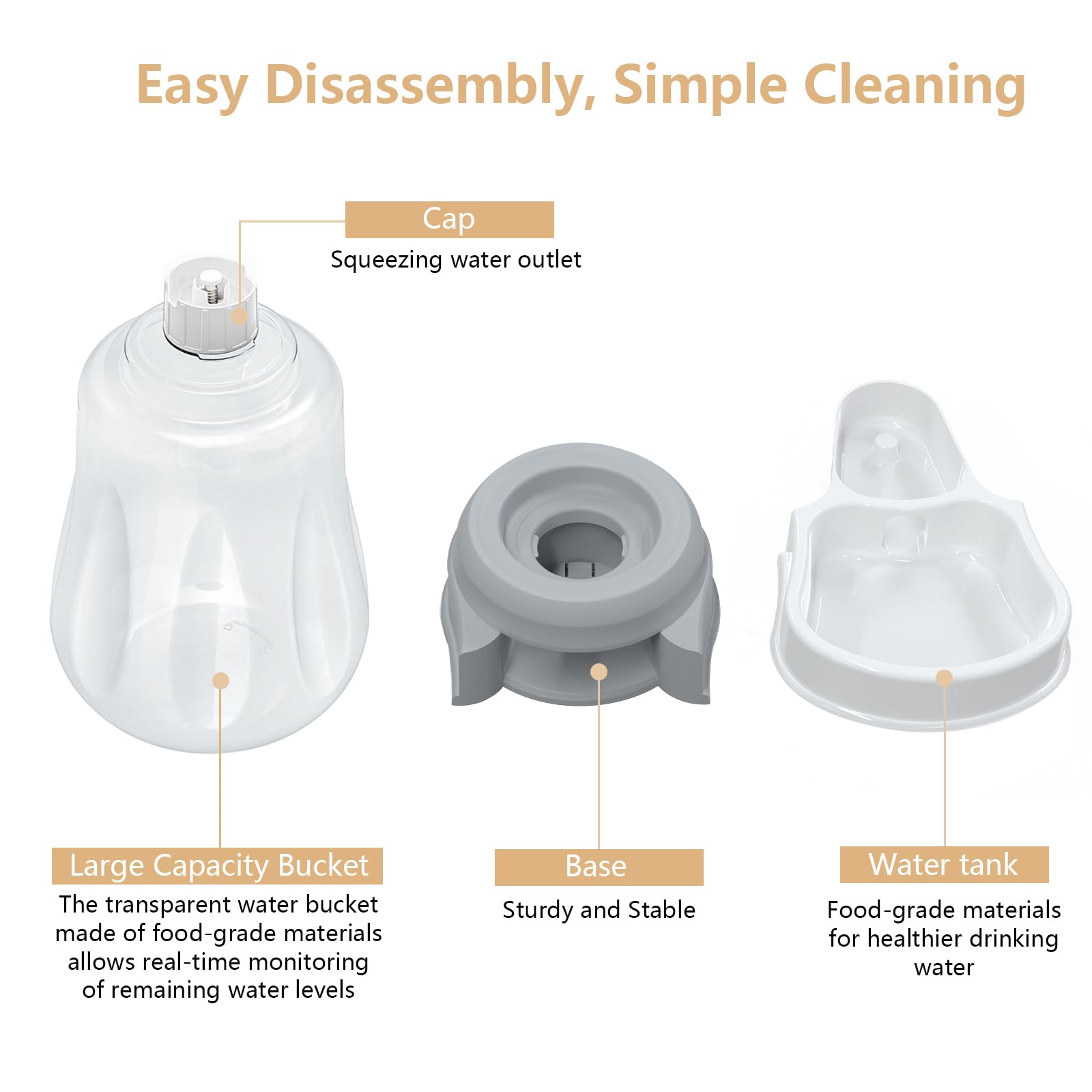 STALTWO water dispenser thick-walled bottle preserves shape for daily use.